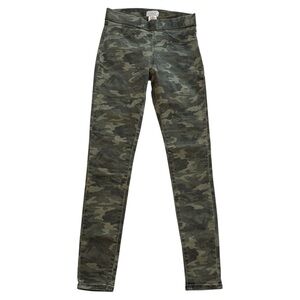 Mud Pie Olive Camo Skinny Jeans